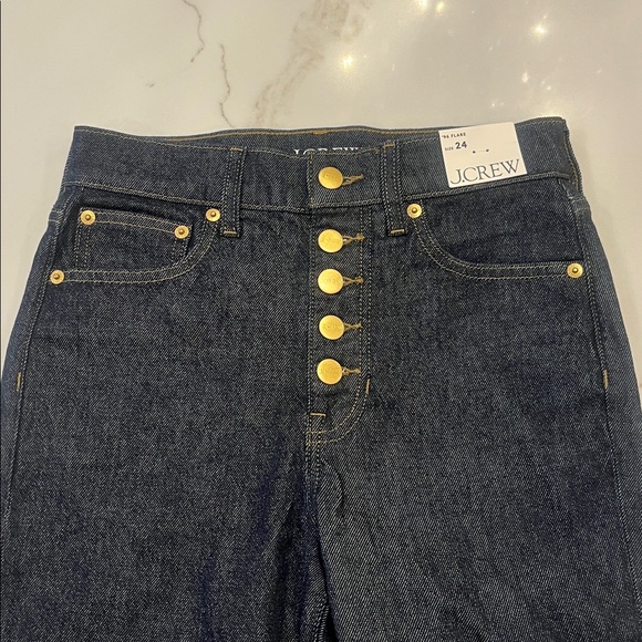 High-Waisted Dark Wash Wide-Leg Jeans - Picture 2 of 9